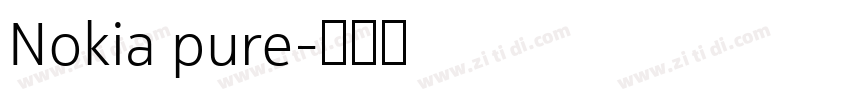 Nokia pure字体转换 Nokia pure字体转换